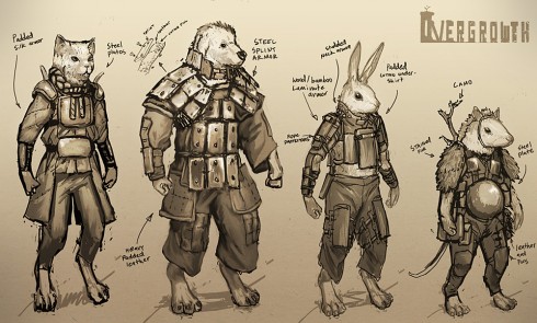 Armor Types from the game Overgrowth