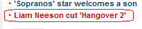 Liam Neeson cut 'Hangover 2'