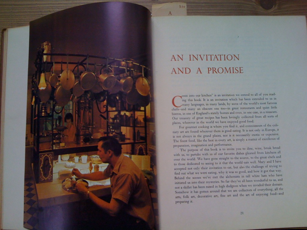 A Treasury Of Recipes Intro - Vincent & Mary Price