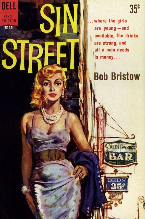 Sin Street (Prostitute Pulp Cover)