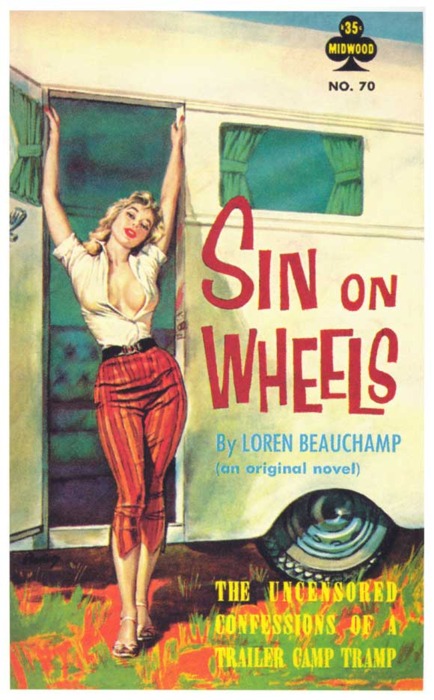 Sin On Wheels (trailer trash pulp cover)